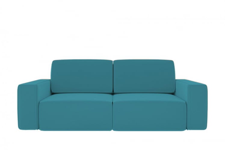 Диван прямой Сунндал (Berhouse) Цвет фасада: Азур велюр; Тип: Прямой; Материал фасада: Металл/Велюр_0