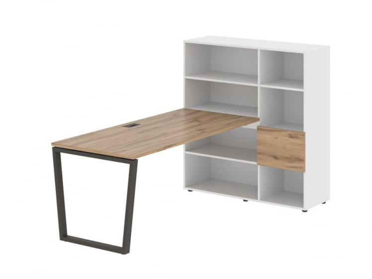 Рабочая станция ЕДИС ЕВРСТ 1217 Дуб Денвер светлый Мокко Белый / EDIS EVRST_0