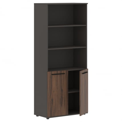 Шкаф с одним комплектом глухих малых дверей ЕДИС ЕХCС 85.5 Дуб Денвер темный Черный Мокко / EDIS EHCS_1