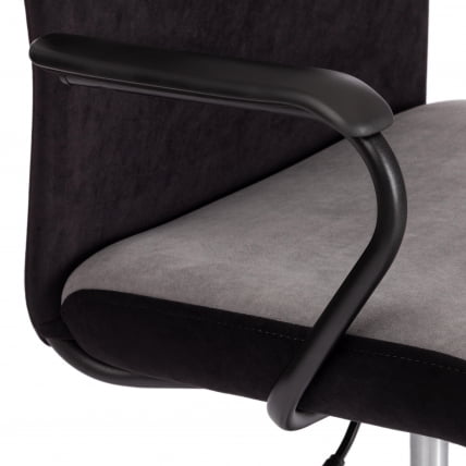 Кресло FLY флок , серый/черный, 29/35_6