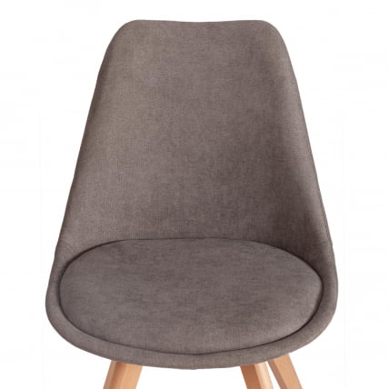 Стул TULIP SOFT (mod. 053V) дерево/пластик/ткань, 49,5 x 54,5 x 84 см, Серый (Grey) LY1701-26_5