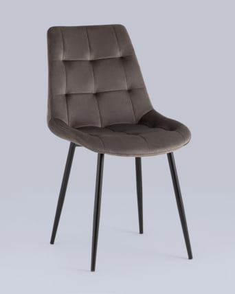 Стул Флекс New велюр антрацитовый 2 шт._8