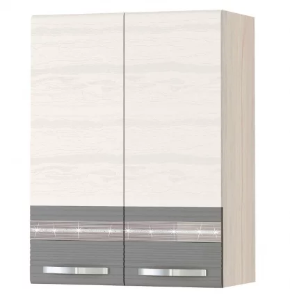 Шкаф кухонный Графит 74.06 Сосна Астрид /Ваниль/Графит_0