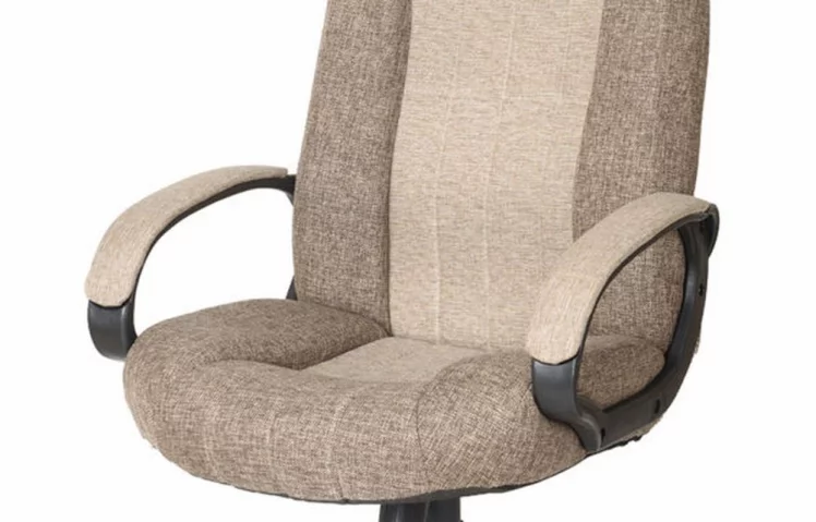Кресло офисное Гармония HOME ткань КФ-31/32 Серо-коричневая_3