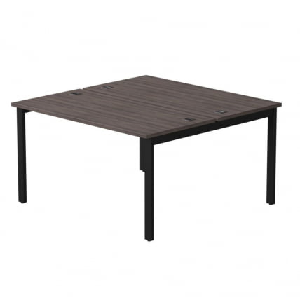 Бенч-система на 2 места на металлокаркасе, опоры 90 гр Everprof EVO 254S018 Дуб Пасадена Черный (1380)_0