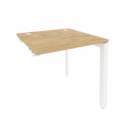 Стол-приставка на П-образном м/к к опорным элементам ONIX O.MP-SPR-0.8 Тиквуд Светлый/Белый_0