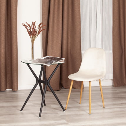 Стул BREEZE (mod. 4724) вельвет/металл, 44 х 53 х 87 см, Light beige (светло-бежевый) HLR1 / натуральный_8