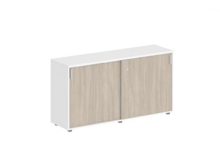 Шкаф-купе низкий с замком Sigma SG.701.WH.OD Белый Дуб темный_0