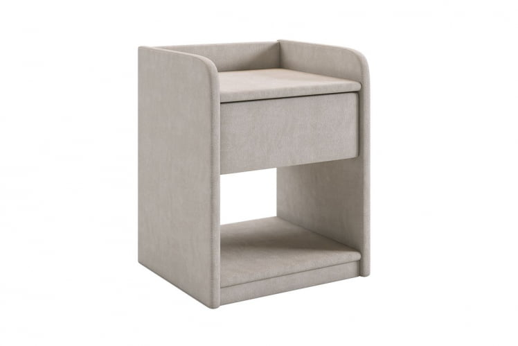 Тумба прикроватная Аманда 2 TM-003.2 галька (велюр)_0