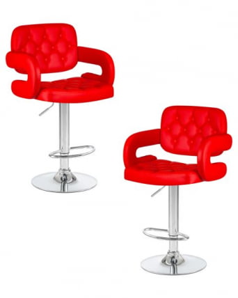 Стул барный ДОБРИН ТИЕСТО (красный) 2 шт / DOBRIN TIESTO_0