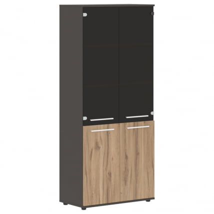 Шкаф комбинированный ЕДИС ЕХCС 85.2 Дуб Денвер светлый Белый Мокко / EDIS EHCS_0