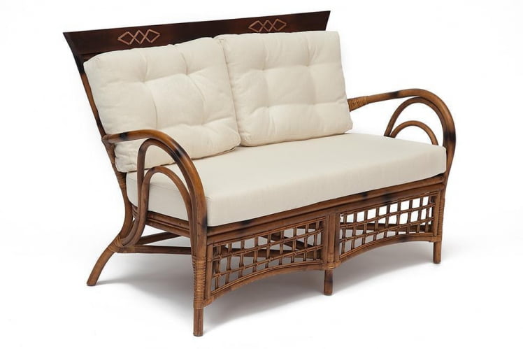 Диван Сеcрет Де Маисон Каванто натуральный ротанг, 130*74*90 см, коричневый античный / Бровн Антикуе / Secret De Maison Kavanto Brown Antique_0