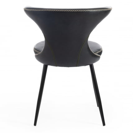 Стул FLAIR (mod. 9020) экокожа/металл, 60 х 56 х 78 см , зеленый 14/черный_3