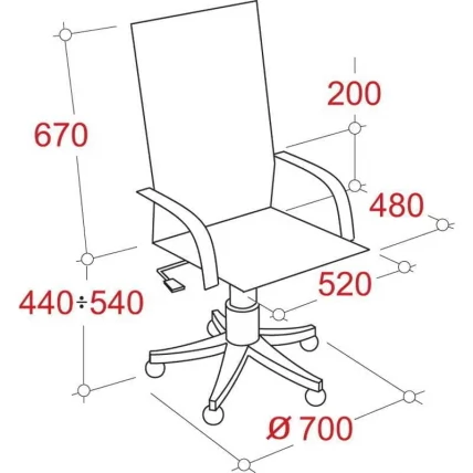 Кресло EChair-625 TJP 335722 Сине-черное_2