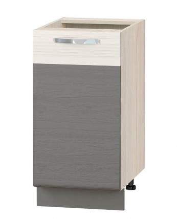 Напольный шкаф (лев/прав) Графит 74.54 Сосна Астрид/Ваниль/Графит_0