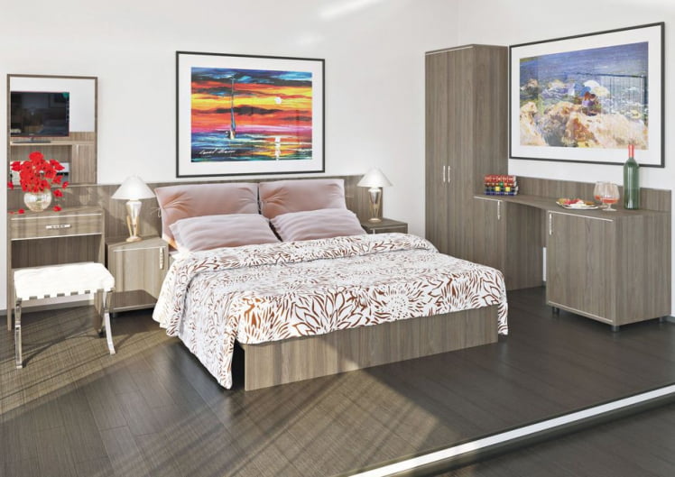 Кровать с ортопедическим основанием без изголовья LIGHT С-К-120 Вяз Благородный_1