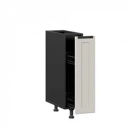 Тумба кухонная 200 бутылочница Джамис ЛД 296.100.000.128 Черный Кашмир_1