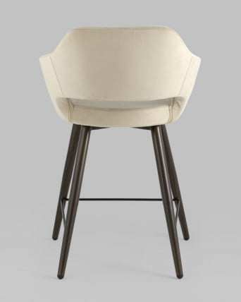 Стул полубарный Саймон (ПБ) велюр Бежевый_2