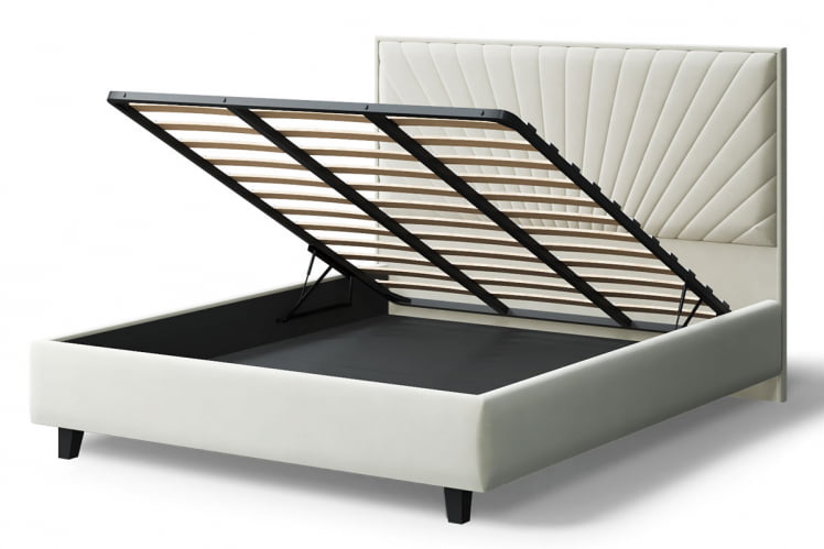 Кровать Леона, 2000 кс 1200 мм, серо-белый / x_3