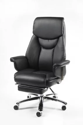 Кресло офисное Парламент H-2021 Черная экокожа_0