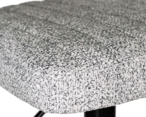 Стул барный ДОБРИН CХАРЛЙ БЛАCК (светло-серый твид (ЛЕО04)) 2 шт / DOBRIN CHARLY BLACK (LEO04))_7
