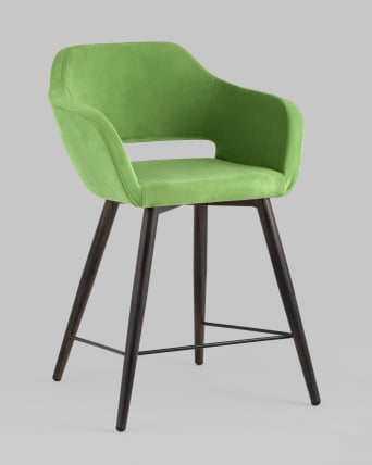 Стул полубарный Саймон ПЛ велюр Травяной_1