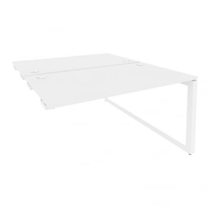Стол-приставка двойной на О-образном м/к к опорым элем. ONIX O.MO-D.SPR-3.8 Белый Бриллиант_0