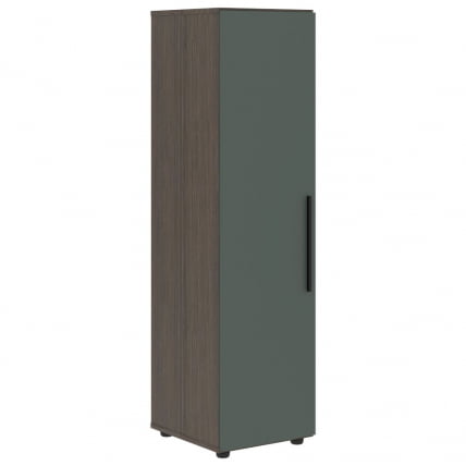 Шкаф-колонка с глухой средней дверью (левый) VELION VMCS 40.1 L Нефрит Дуб Сильвер_0