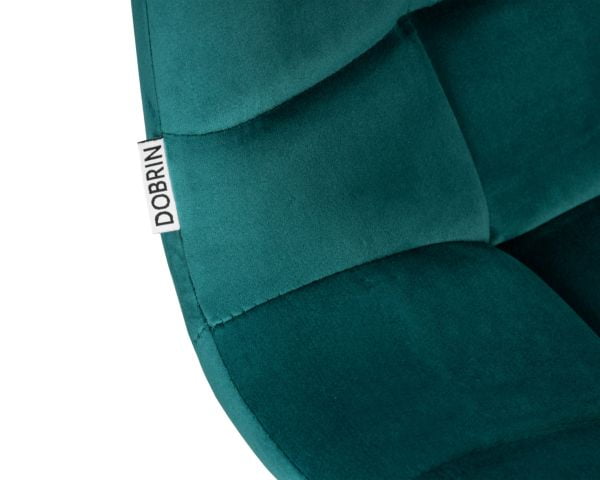 Стул барный ДОБРИН НИCОЛЕ (черные матовые ножки, морской волны велюр (108-119)) 2 шт / DOBRIN NICOLE_7