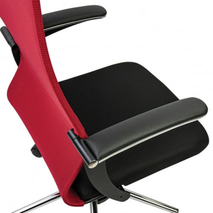 Кресло руководителя BRABIX PREMIUM Ultimate EX-801 хром Черное/красное_9