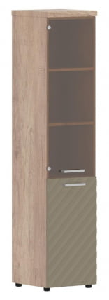 Шкаф колонка комбинированная с топом (левый) Torr LUX TLHC 42.2 L Дуб Каньон Капучино_0