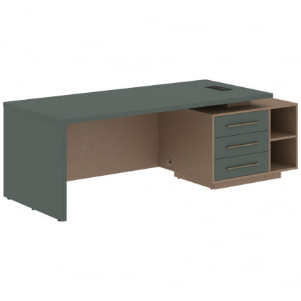 Стол руководителя правый VELION VCT 2390 R Нефрит Кобра_0