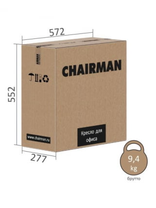 Офисное кресло CХАИРМАН 033 велюр Коричневый / CHAIRMAN_11