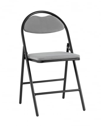 Стул складной Hagen велюр Темно-серый_0