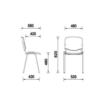 Офисный стул Исо Блаcк С9 / Iso Black S9_1