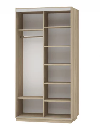 Шкаф-купе двухдверный Экспресс Дуо 1200х2400х Париж/Дуб сонома / 1200х2400h_1