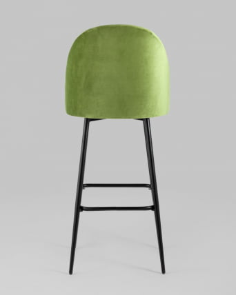 Стул барный Марсель Б велюр Травяной_4