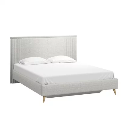 Кровать двуспальная 1600 Шелли EL-6B с подъемным механизмом Серая_0