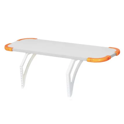 Полка задняя с проставкой Polka_z 3/750 Белая Оранжевая Полка задняя с проставкой Polka_z 3/750 Белая Оранжевая_0