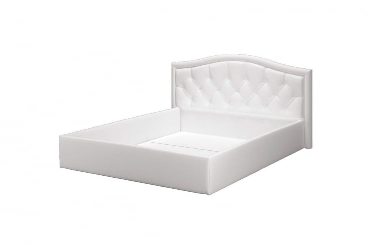 Кровать Стелла, 1600*2000 мм, искусственная кожа Вега вхите, белый / Vega white,_1