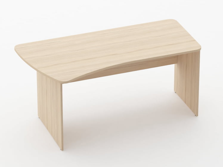 Стол эргономичный Glassy 1.12.16Л Дуб молочный_0