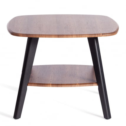 Журнальный стол РИО мдф, 65х65х50 см, орех кантри/черный / RIO_1