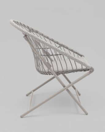 Комплект складной мебели для сада Солей светло-серый / Soley_4