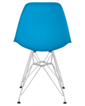 Стул обеденный ДОБРИН ДСР (ножки хром, цвет голубой (БЕ-02)) 4 шт / DOBRIN DSR (BE-02))_4