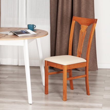 Стул Гермес/ Hermes дерево гевея, 43х49х94см, Espresso, ткань бежевая (S178-4)_7