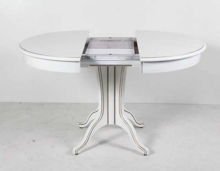 Стол обеденный Орион-5 (d1200) тон 1 с золотой патиной_5