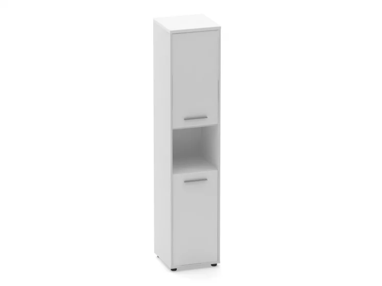 Шкаф 4 узкий закрытый, с нишей Deka 10.19.12Пр Белый_0