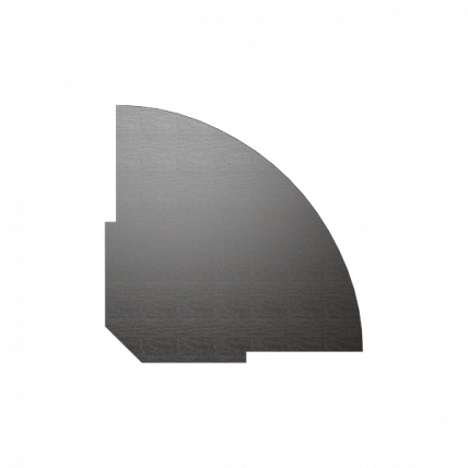 Полка для стойки угловой Riva А.РС-5.1 Венге/Металлик_0