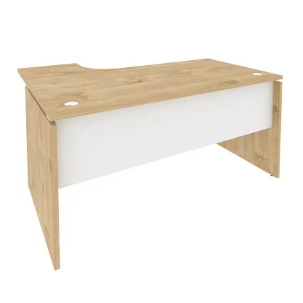 Стол эргономичный правый ОНИКС О.СА-4Р Тиквуд Светлый/Белый / ONIX O.SA-4R_0