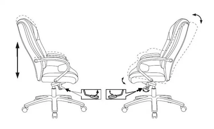 Кресло руководителя Бюрократ T-9925SL кожа Светло-коричневый Leather Eichel_6
